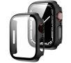 Nakładka na tarczę Bizon ze szkłem do Apple Watch 9/8/7 41mm Czarny