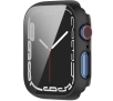 Nakładka na tarczę Bizon ze szkłem do Apple Watch 9/8/7 41mm Czarny