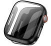 Nakładka na tarczę Bizon ze szkłem do Apple Watch 9/8/7 41mm Czarny