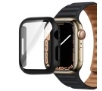 Nakładka na tarczę Bizon ze szkłem do Apple Watch 9/8/7 41mm Czarny