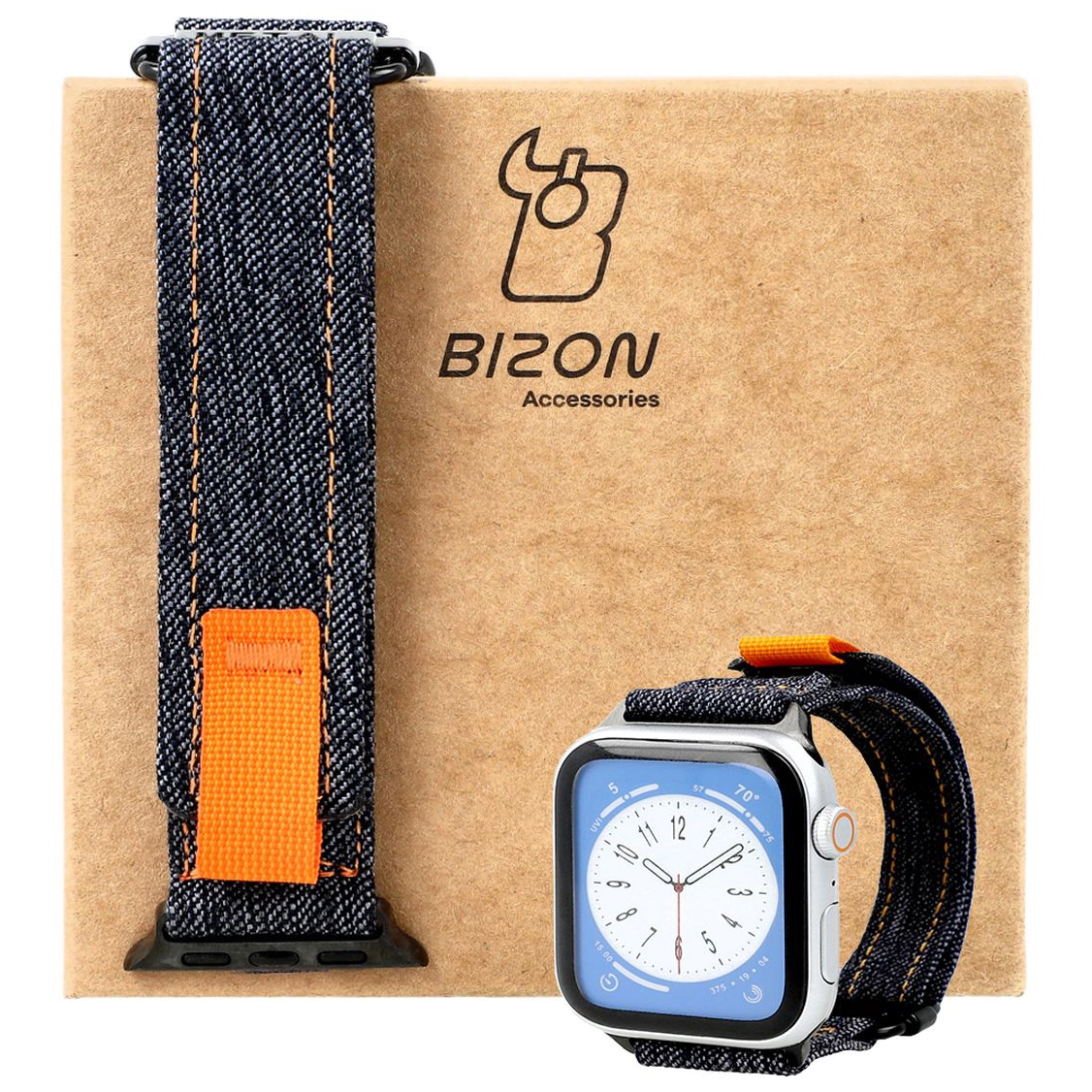 Pasek Bizon Strap Watch Urban do Apple Watch 44/45/46/49mm Niebieski jeans