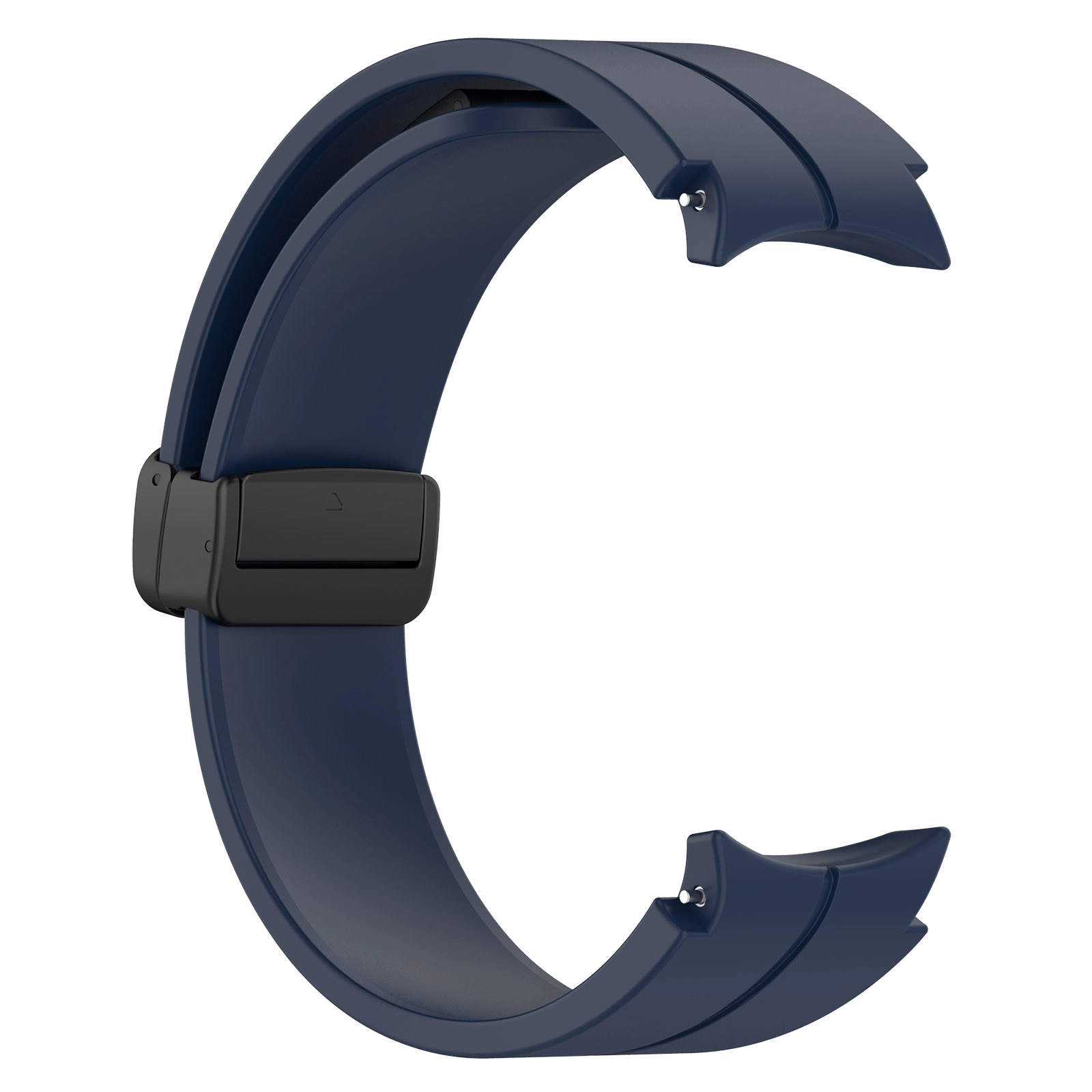 Pasek Bizon Strap Watch Silicone L do Galaxy Watch FE/7/6/6 Classic/5/5 Pro/4/4 Classic Granatowy