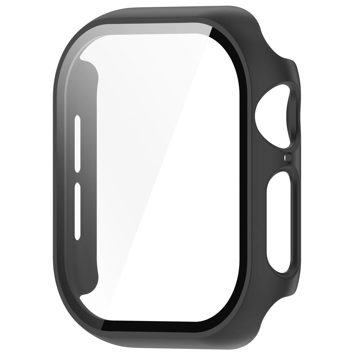 Nakładka na tarczę Bizon ze szkłem do Apple Watch 10 46mm Czarny
