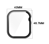 Nakładka na tarczę Bizon ze szkłem do Apple Watch 10 46mm Czarny