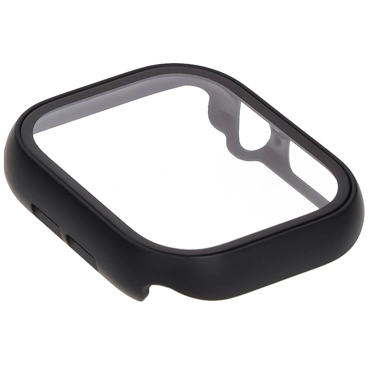 Nakładka na tarczę Bizon ze szkłem do Apple Watch 10 46mm Czarny