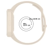 Pasek Bizon Strap Watch Dots do Xiaomi Redmi Watch 3 Active Beżowy