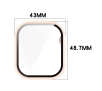 Nakładka na tarczę Bizon ze szkłem do Apple Watch 10 46mm Różowy