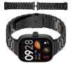 Bransoleta Bizon ze stali nierdzewnej Aura do Xiaomi Smart Band 9 Pro/8 Pro / Redmi Watch 5/4 Czarny