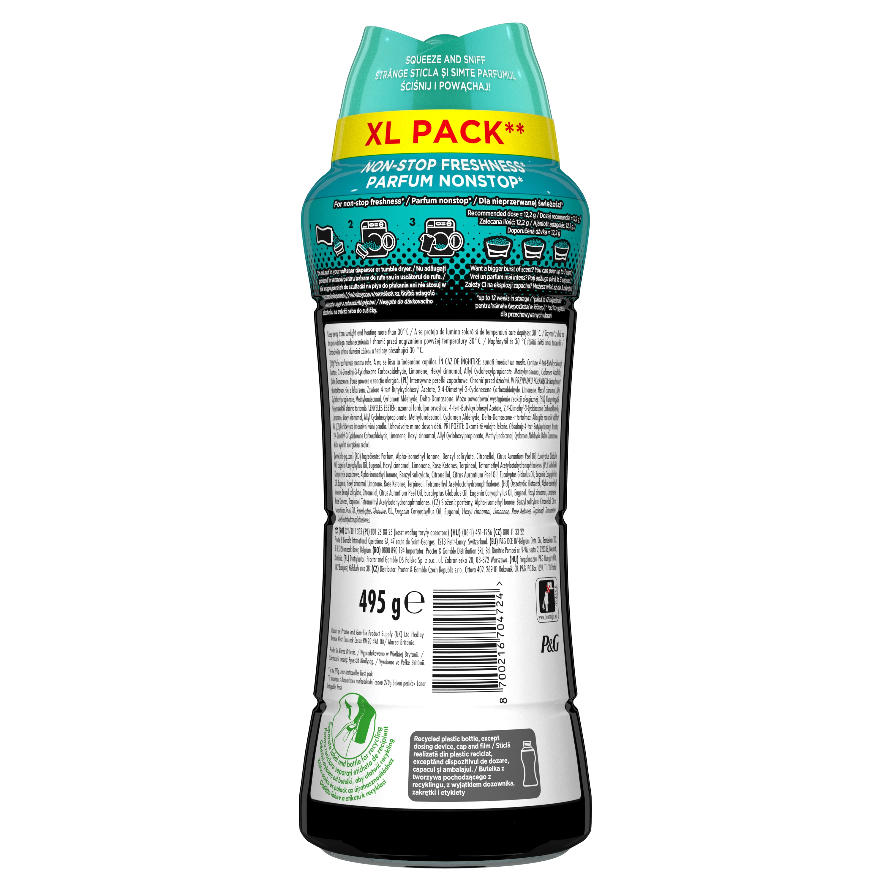 Zapach do pralki Lenor Unstoppables Fresh 495g