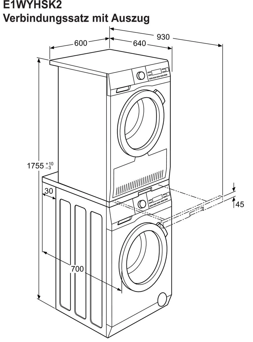 Łącznik Electrolux z wysuwaną półką E1WYHSK2