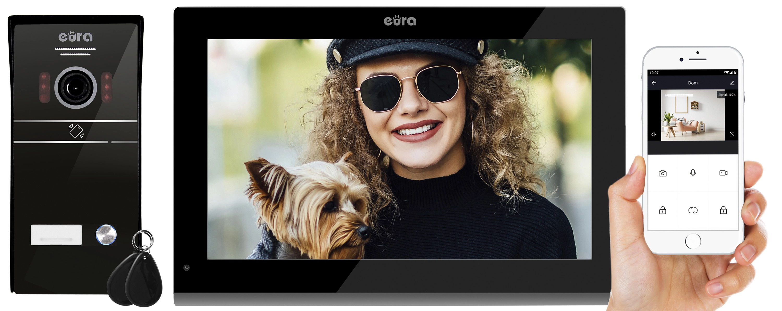 Wideodomofon Eura-Tech Eura VDP-98C5 Czarny