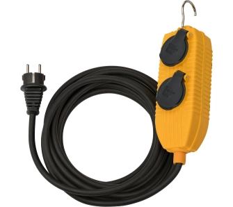 Przedłużacz Brennenstuhl z PowerBlock IP54 4 gniazda 10m Żółty