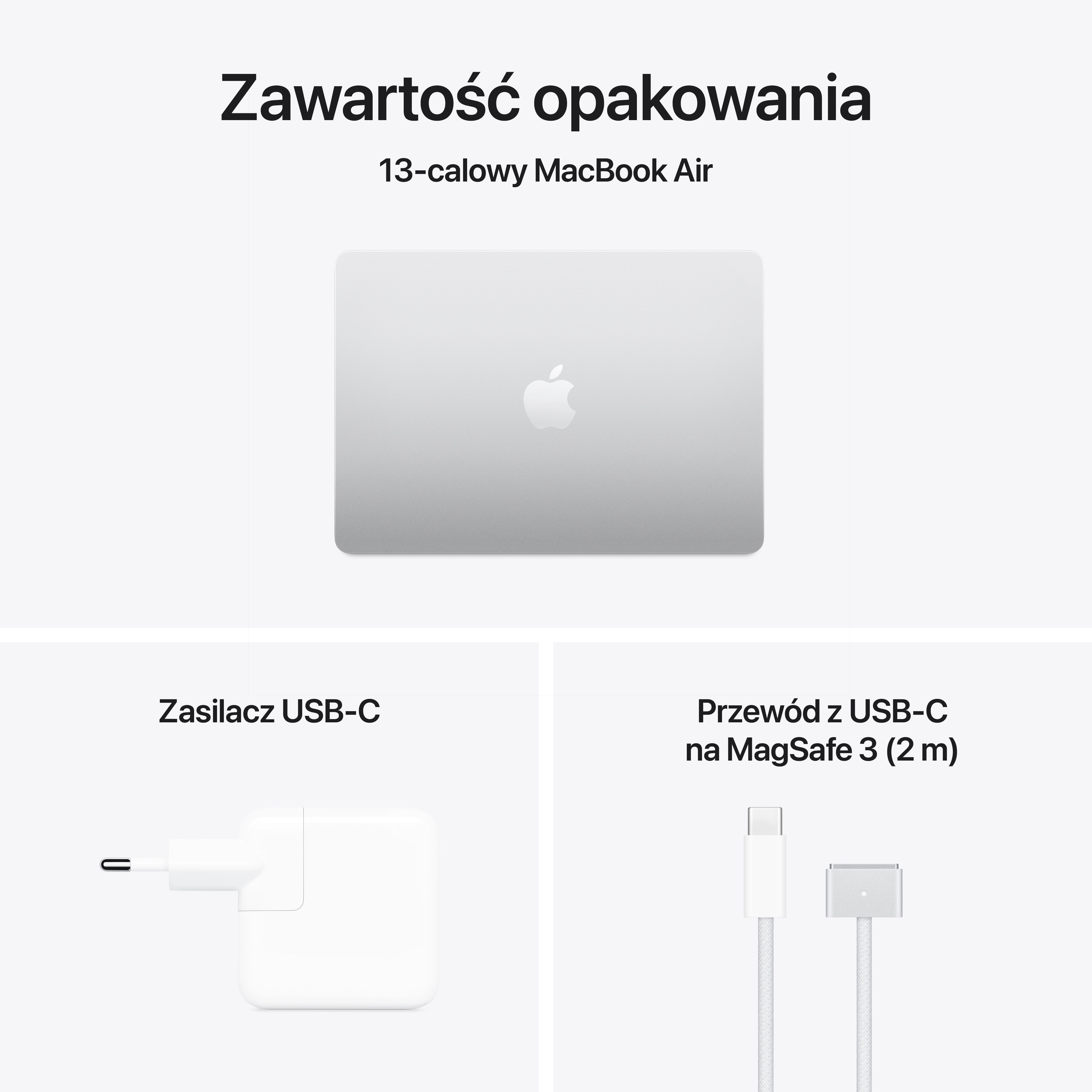 Apple MacBook Air 2025 13,6" M4 24GB RAM 512GB Dysk macOS Srebrny