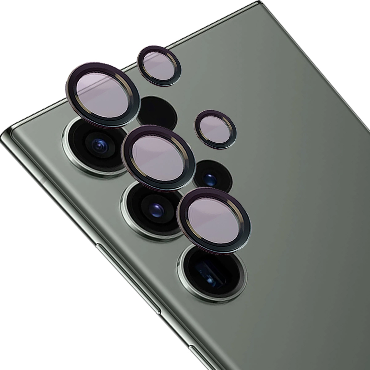 Szkło hartowane Bizon na aparat z aplikatorem Snap Lens do Galaxy S23 Ultra