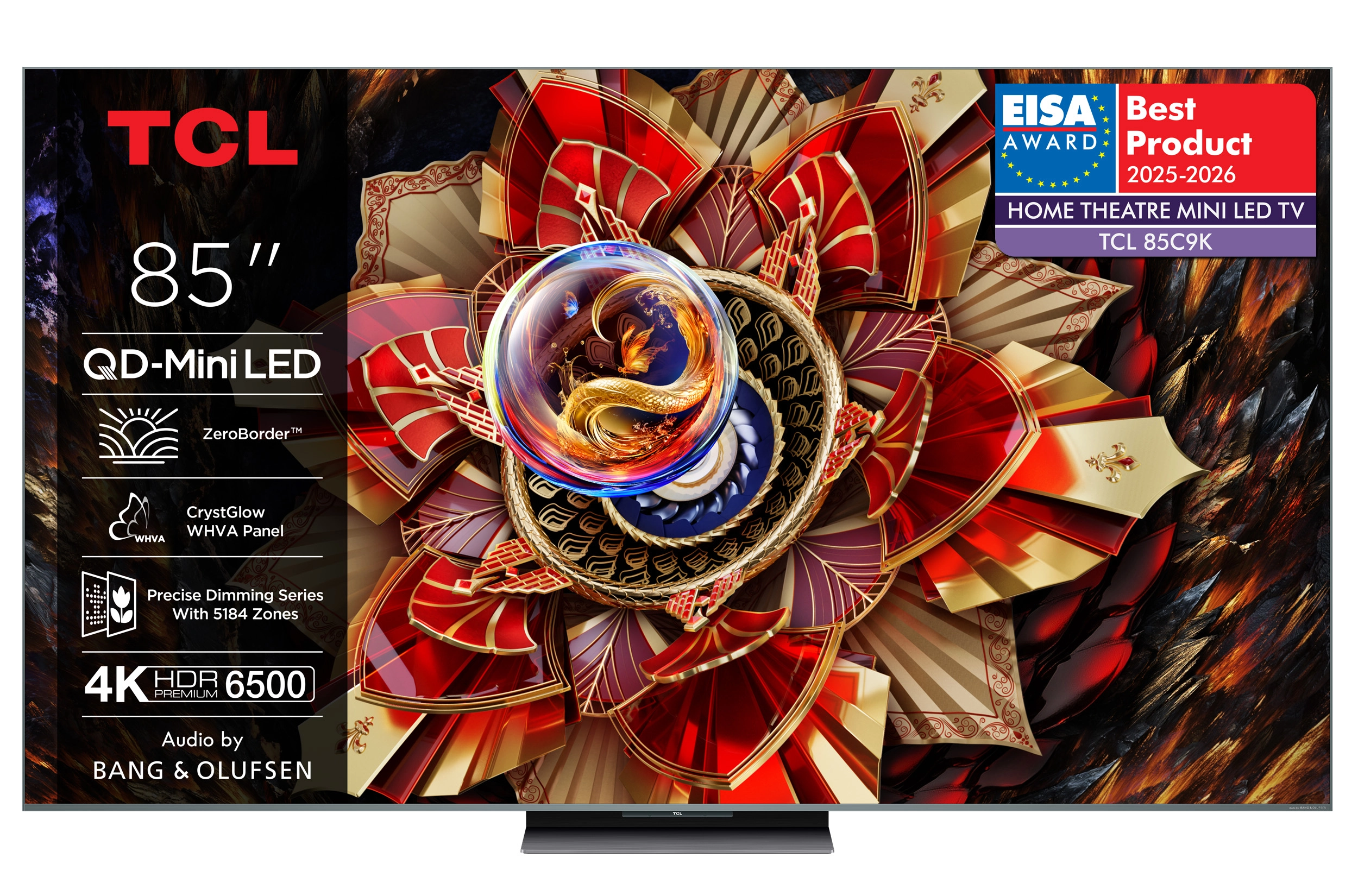 Telewizor TCL 85C9K  85" QD-Mini LED 4K 144Hz Google TV Dolby Vision IQ Dolby Atmos HDMI 2.1 DVB-T2