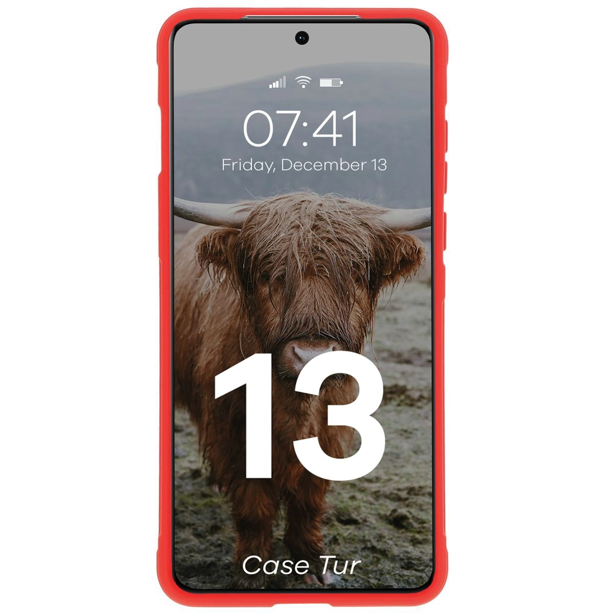 Etui Bizon Tur do OnePlus 13 Czerwony