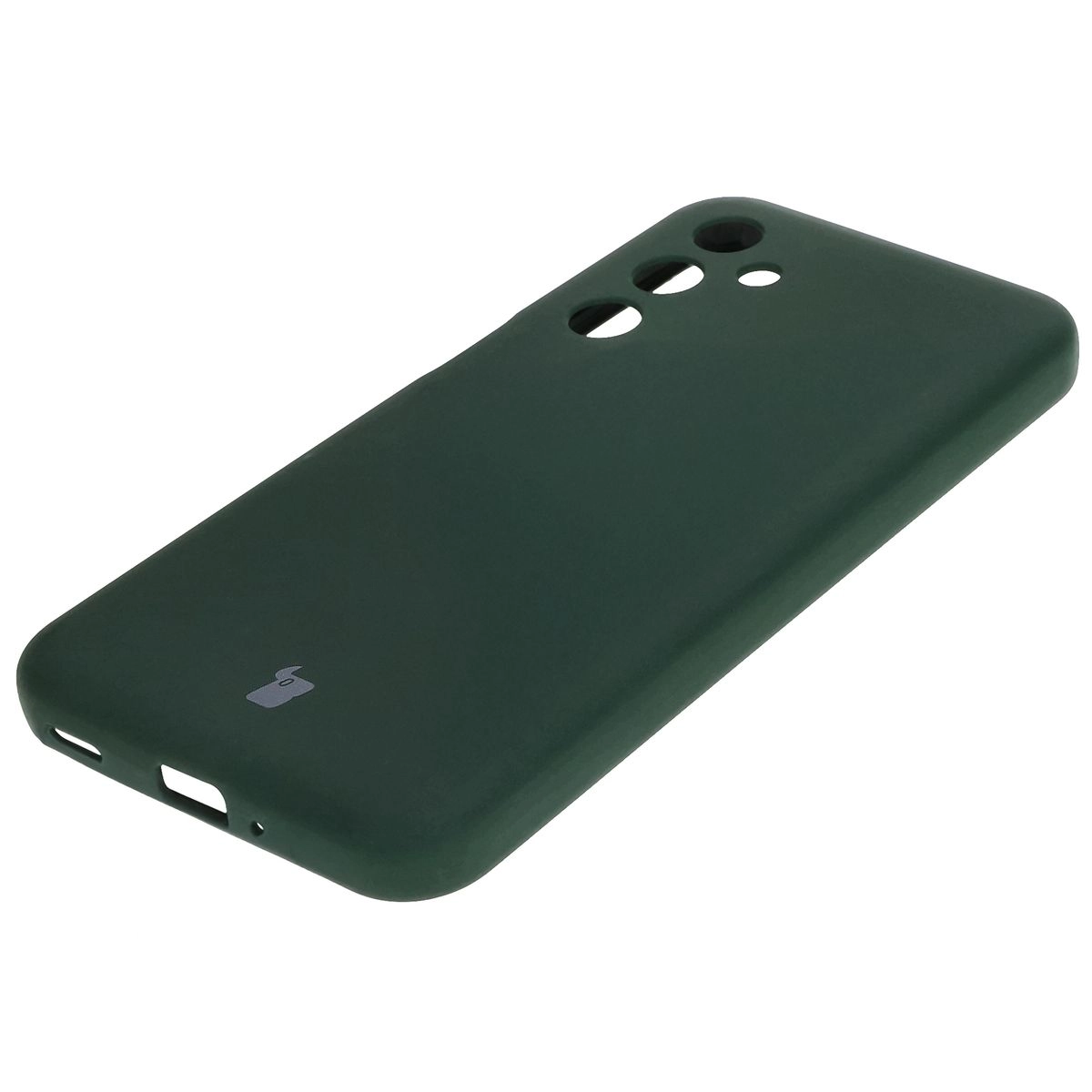 Etui Bizon Silikonowe Soft do Galaxy M35 5G Ciemnozielony
