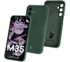 Etui Bizon Silikonowe Soft do Galaxy M35 5G Ciemnozielony