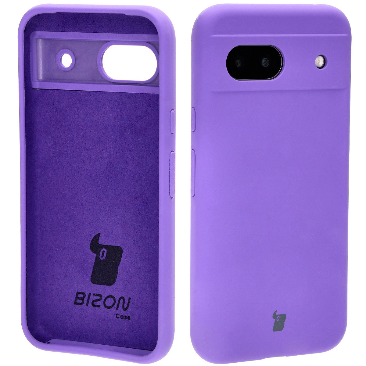Etui Bizon Silikonowe Soft do Google Pixel 8a Fioletowy