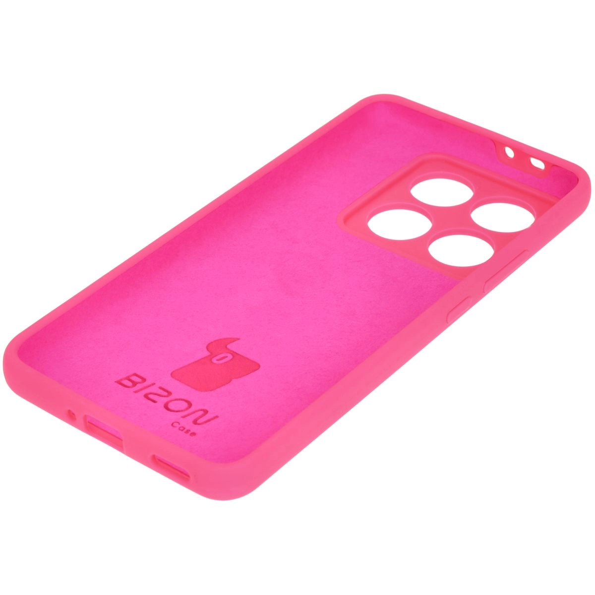 Etui Bizon Silikonowe Soft do Xiaomi 14T Pro Neonowo-różowy