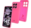 Etui Bizon Silikonowe Soft do Xiaomi 14T Pro Neonowo-różowy