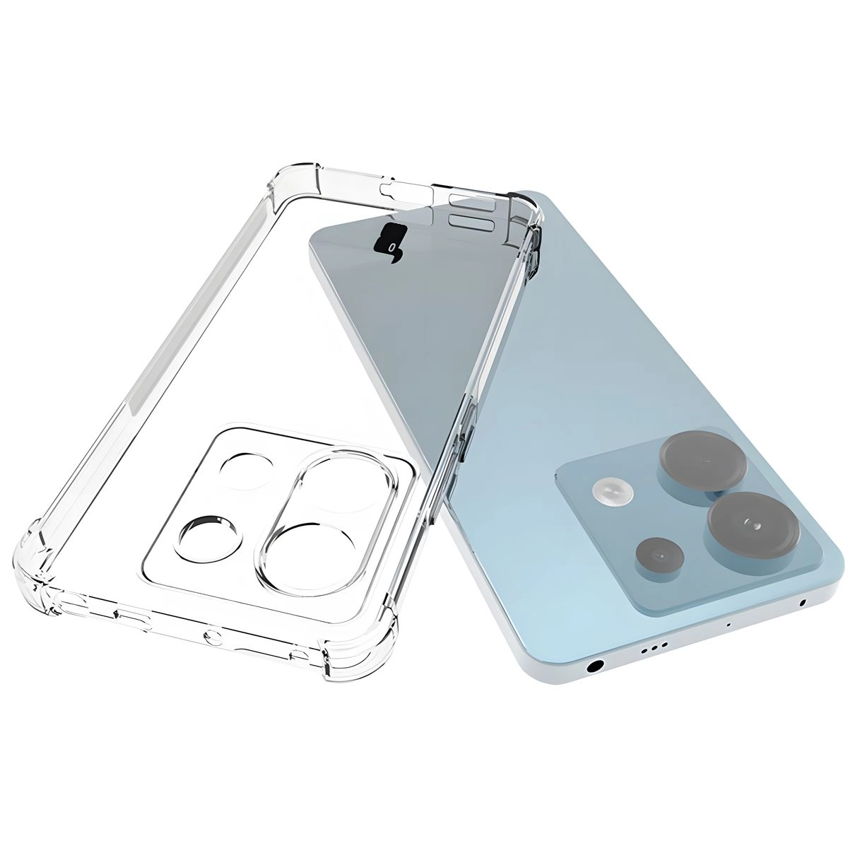 Etui Bizon Elastyczne Salpa do Poco X6 / Xiaomi Redmi Note 13 Pro 5G Przezroczysty