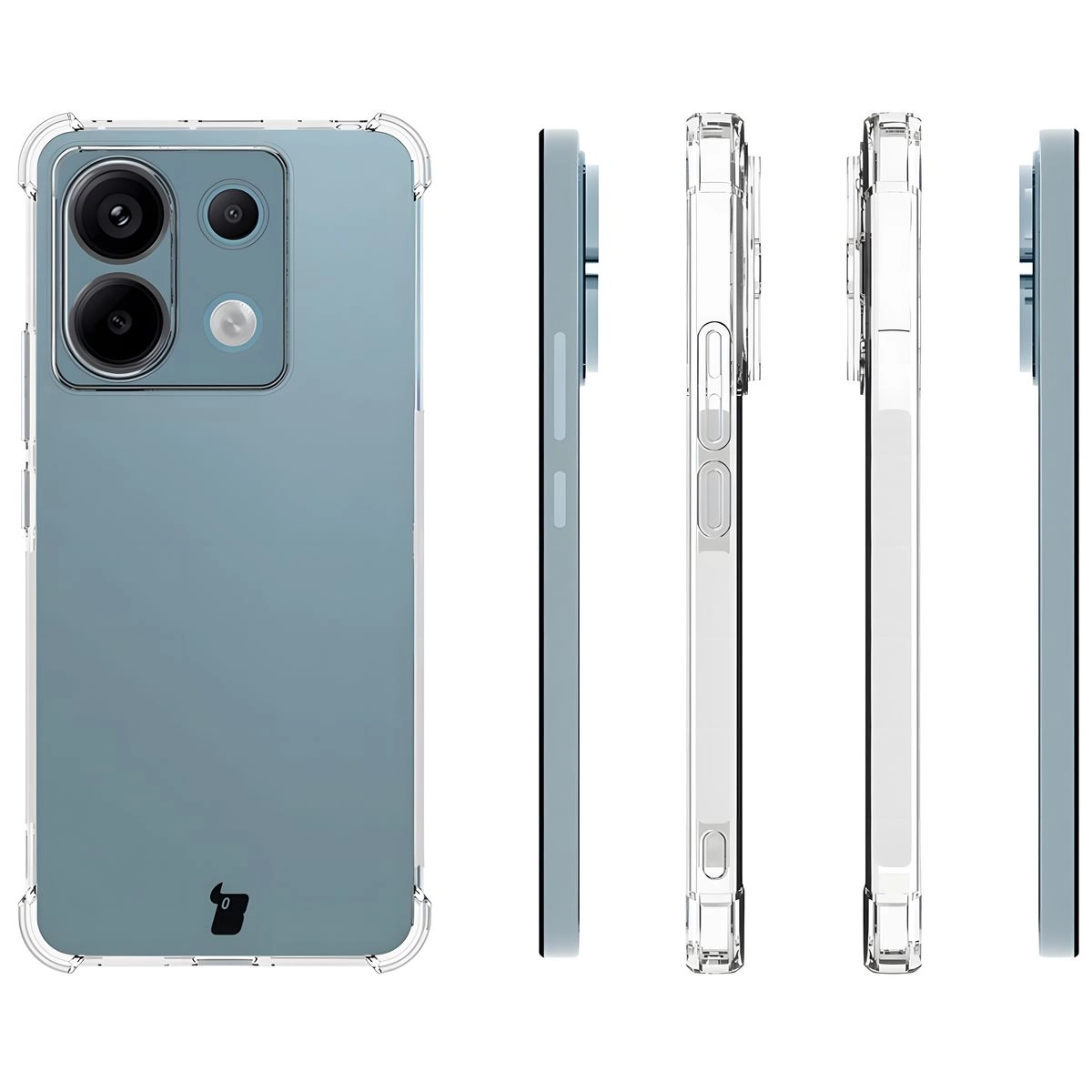 Etui Bizon Elastyczne Salpa do Poco X6 / Xiaomi Redmi Note 13 Pro 5G Przezroczysty