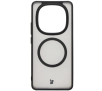 Etui Bizon MatteO z MagSafe do Xiaomi Redmi Note 14 Pro 5G / 14 Pro Plus 5G / Poco X7 Półprzezroczyste z czarną ramką