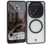 Etui Bizon MatteO z MagSafe do Xiaomi Redmi Note 14 Pro 5G / 14 Pro Plus 5G / Poco X7 Półprzezroczyste z czarną ramką