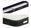Etui Bizon MatteO z MagSafe do Galaxy S25 Plus Półprzezroczyste z czarną ramką