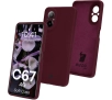 Etui Bizon Silikonowe Soft do Realme C67 4G Ciemno-fioletowy