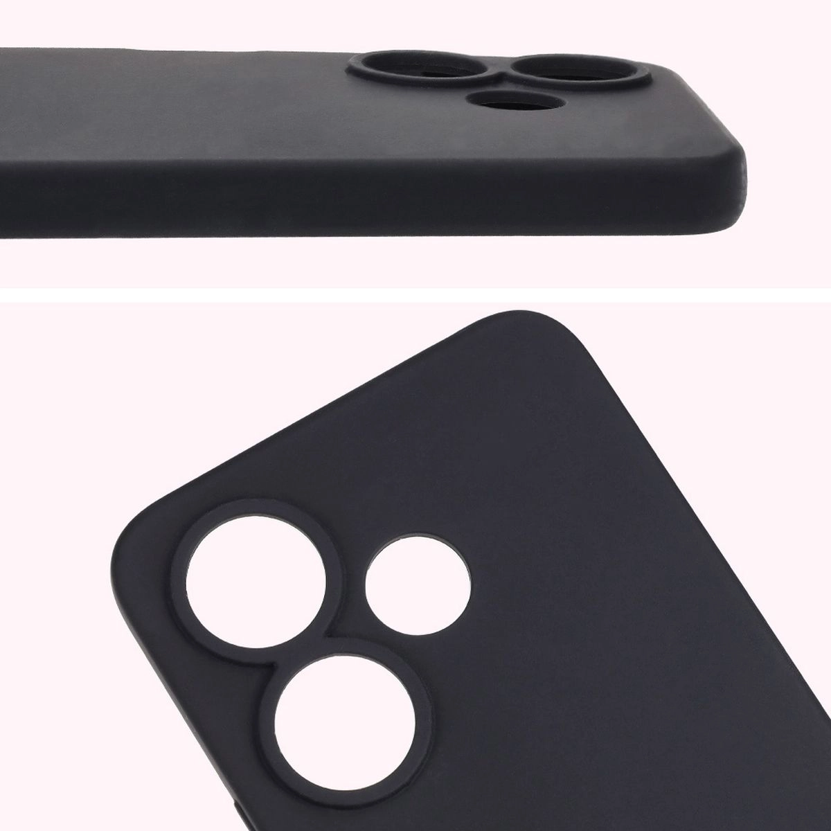 Etui Bizon Silikonowe Soft do Xiaomi Redmi 13 4G Czarny