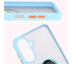 Etui Bizon z uchwytem na palec Hybrid Ring do Galaxy A26 5G Przydymione z jasnoniebieską ramką