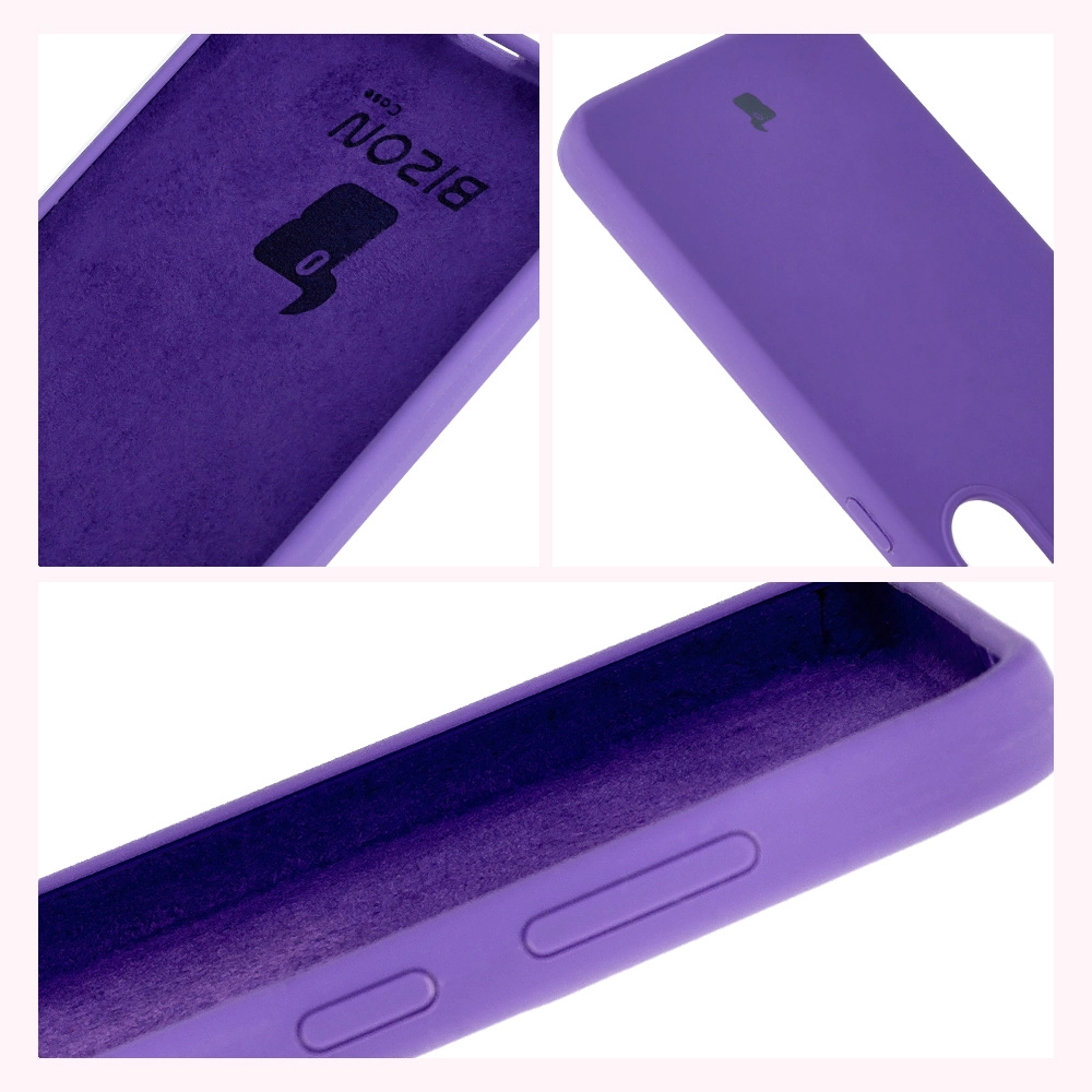 Etui Bizon Silikonowe Soft do Galaxy S25 Plus Fioletowy