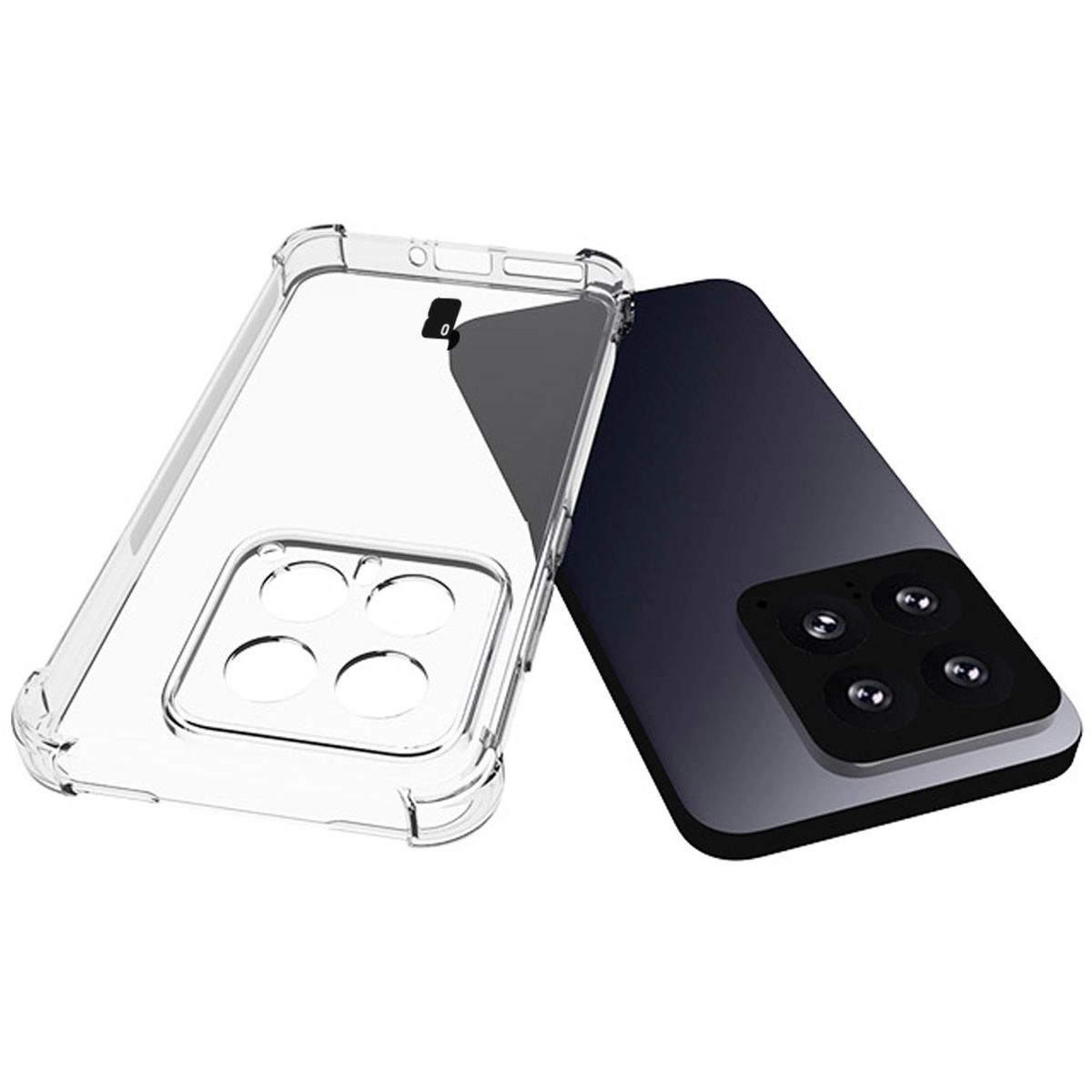 Etui Bizon Elastyczne Salpa do Xiaomi 14 Przezroczysty