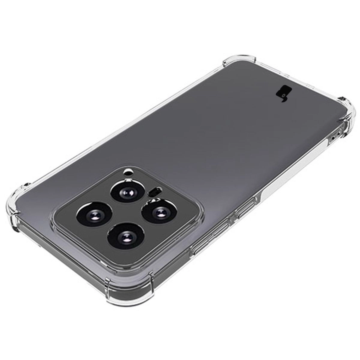 Etui Bizon Elastyczne Salpa do Xiaomi 14 Przezroczysty
