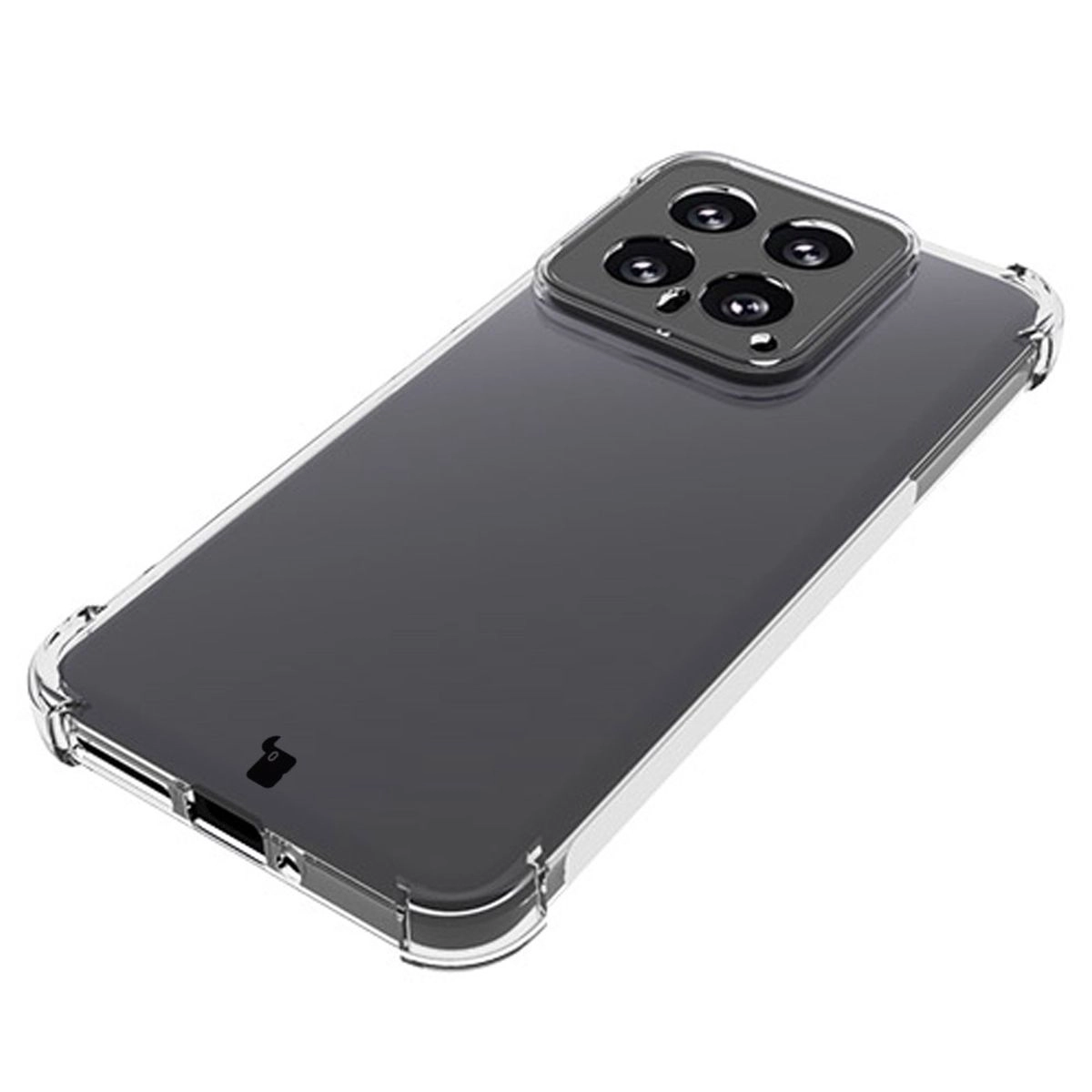 Etui Bizon Elastyczne Salpa do Xiaomi 14 Przezroczysty