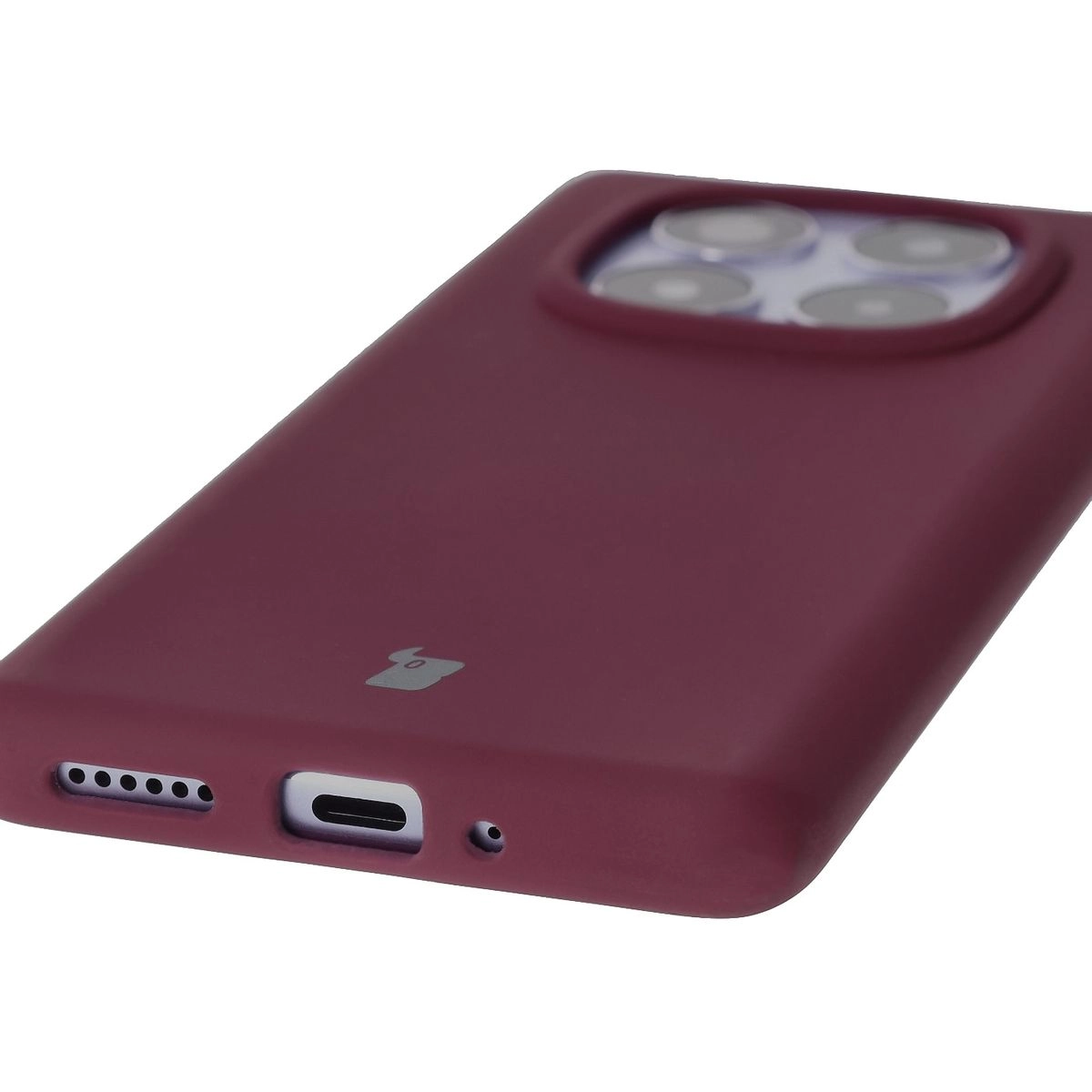 Etui Bizon Silikonowe Soft do Xiaomi Redmi Note 14 Pro 5G/Poco X7 Ciemno-fioletowy