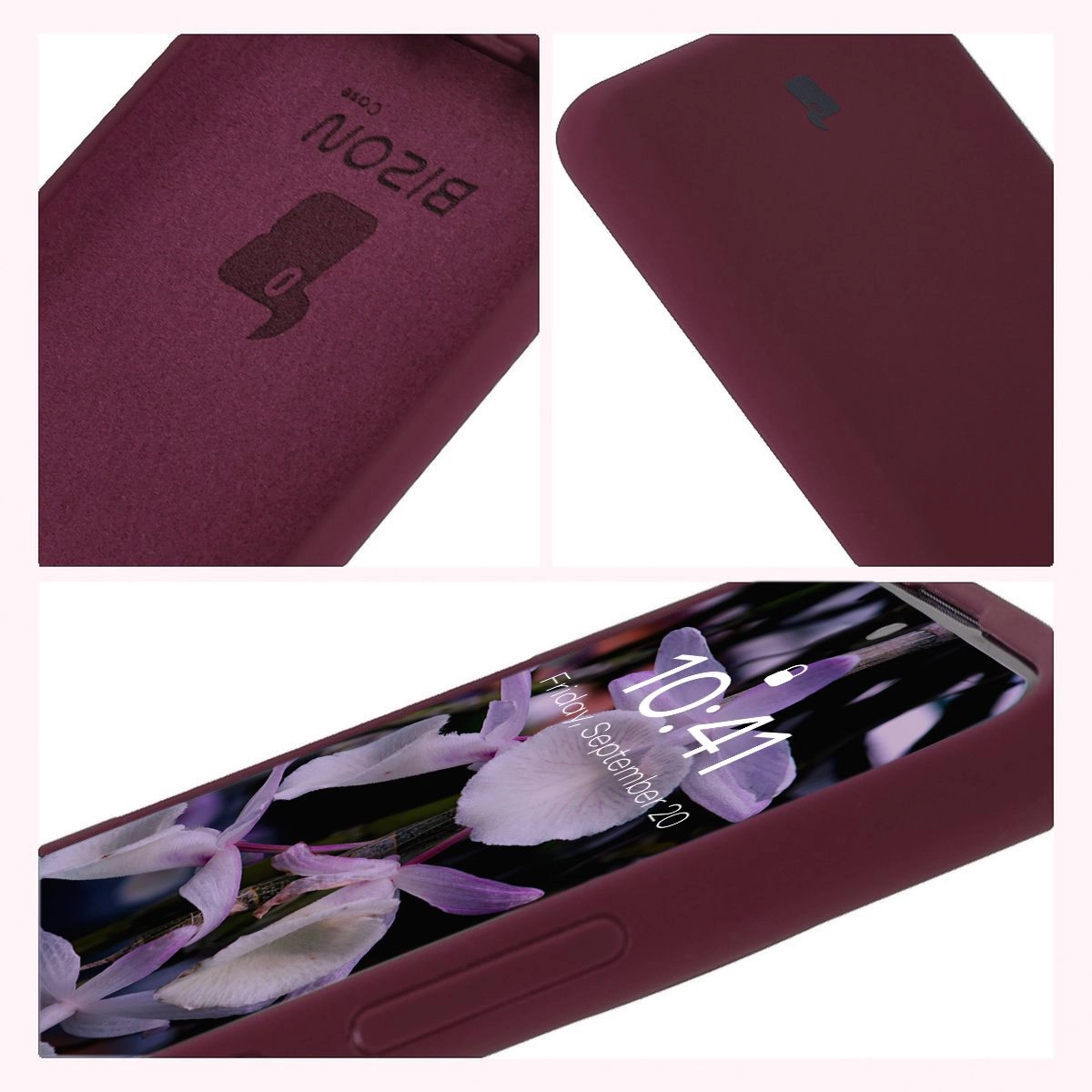 Etui Bizon Silikonowe Soft do Xiaomi Redmi Note 14 Pro 5G/Poco X7 Ciemno-fioletowy