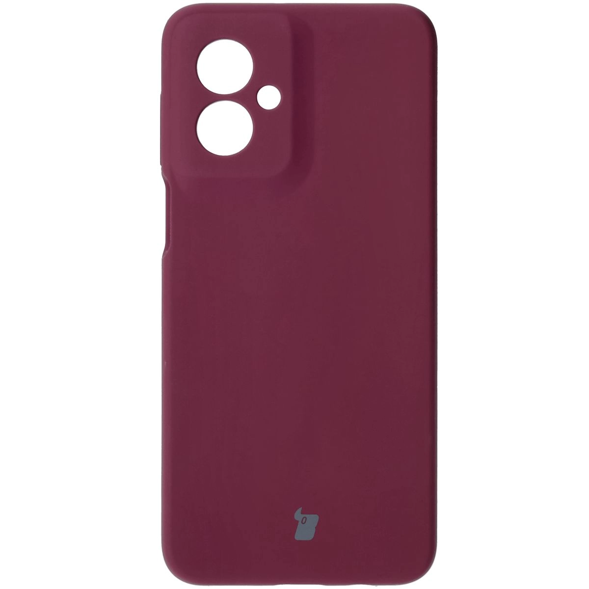 Etui Bizon Silikonowe Soft do Motorola Moto G55 5G Ciemno-fioletowy
