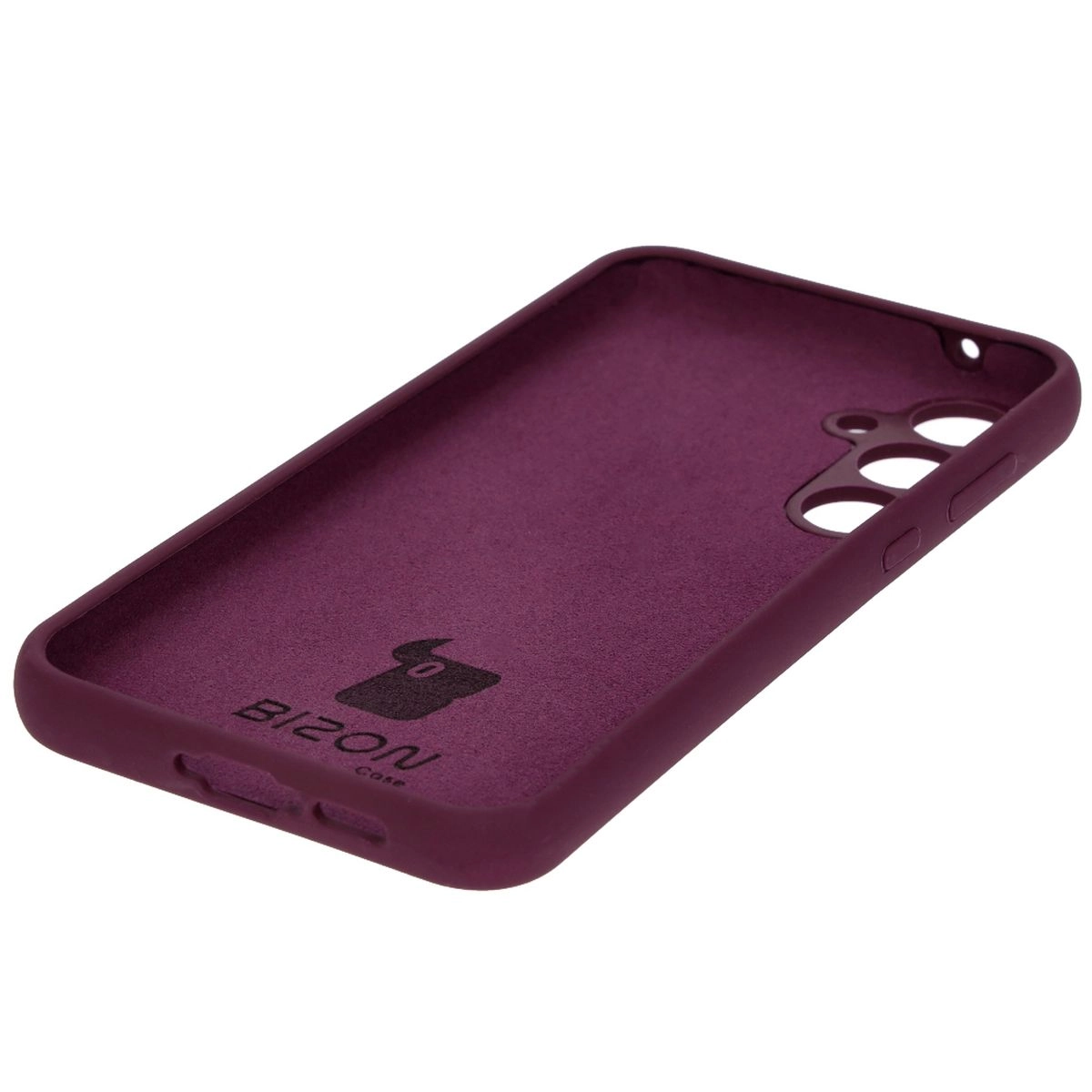 Etui Bizon Silikonowe Soft do Galaxy A35 5G Ciemno-fioletowy