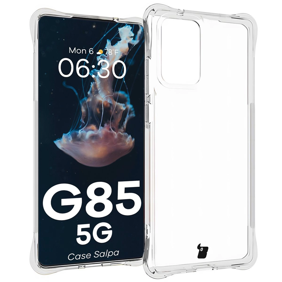 Bizon Elastyczne Salpa do Motorola Moto G85 5G Przezroczysty