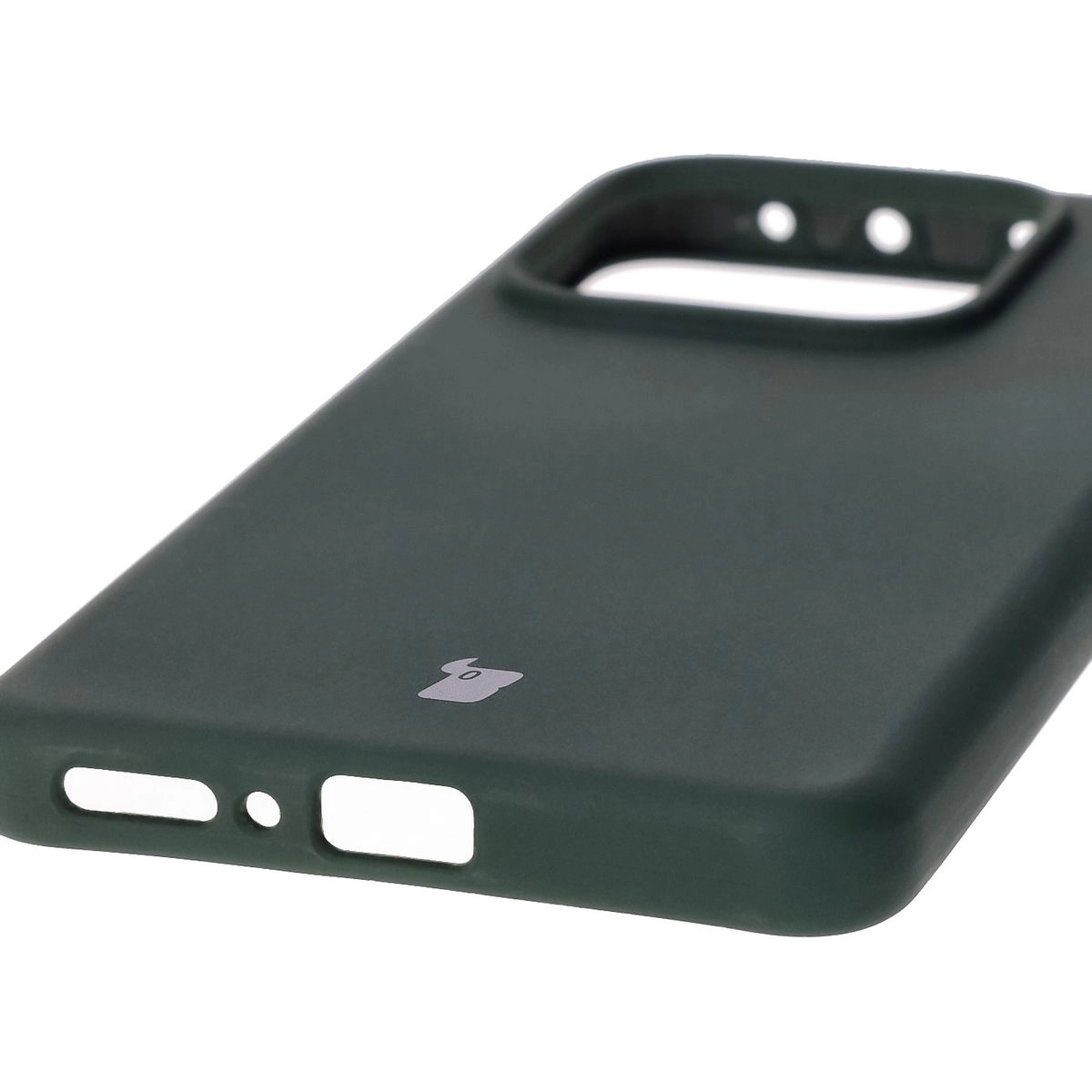 Etui Bizon Silikonowe Soft do Xiaomi Redmi Note 14 5G Ciemnozielony