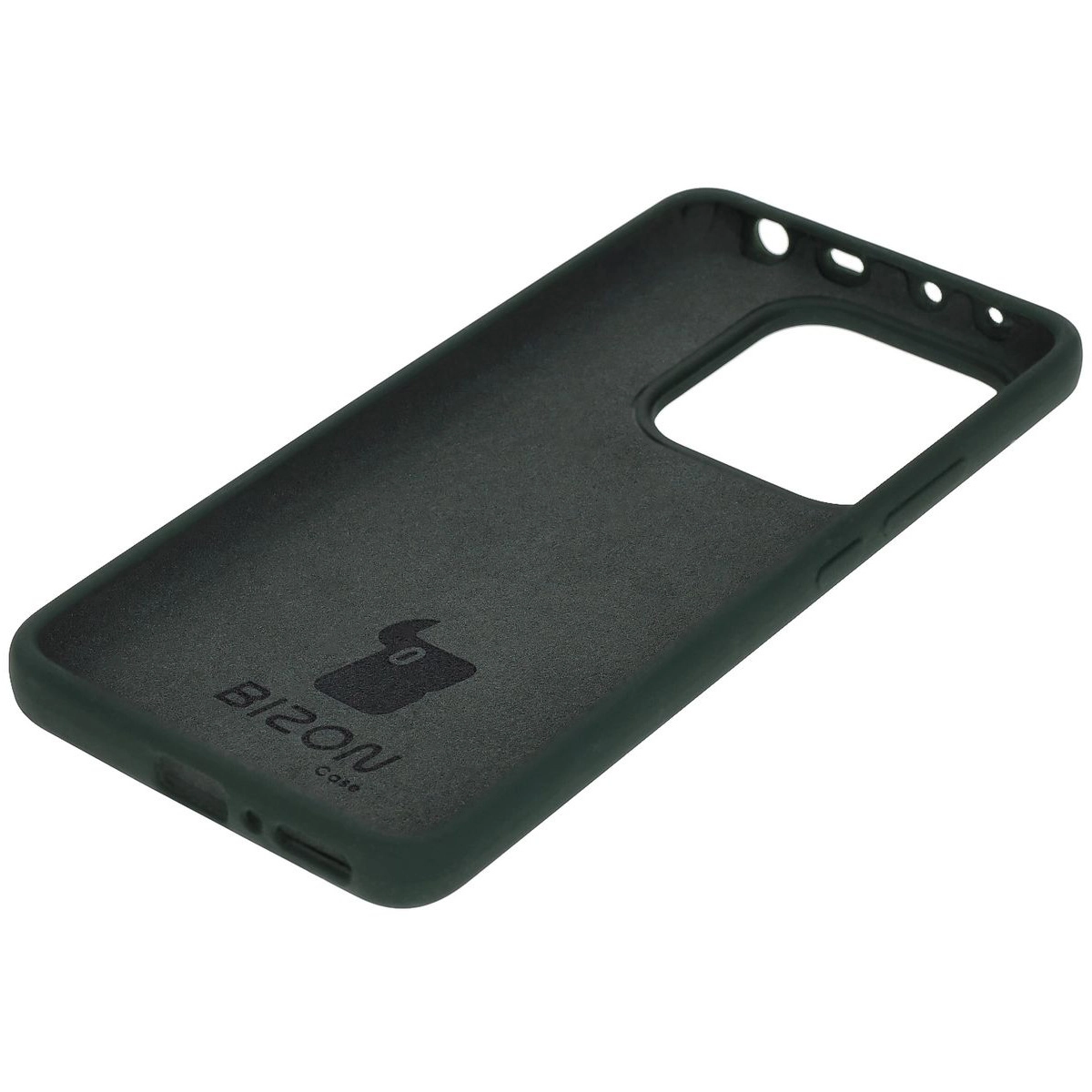 Etui Bizon Silikonowe Soft do Xiaomi Redmi Note 14 5G Ciemnozielony