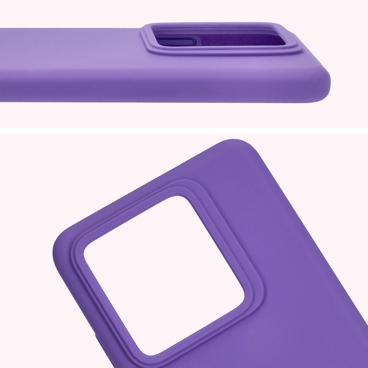 Etui Bizon Silikonowe Soft do Realme GT 7 Pro Fioletowy