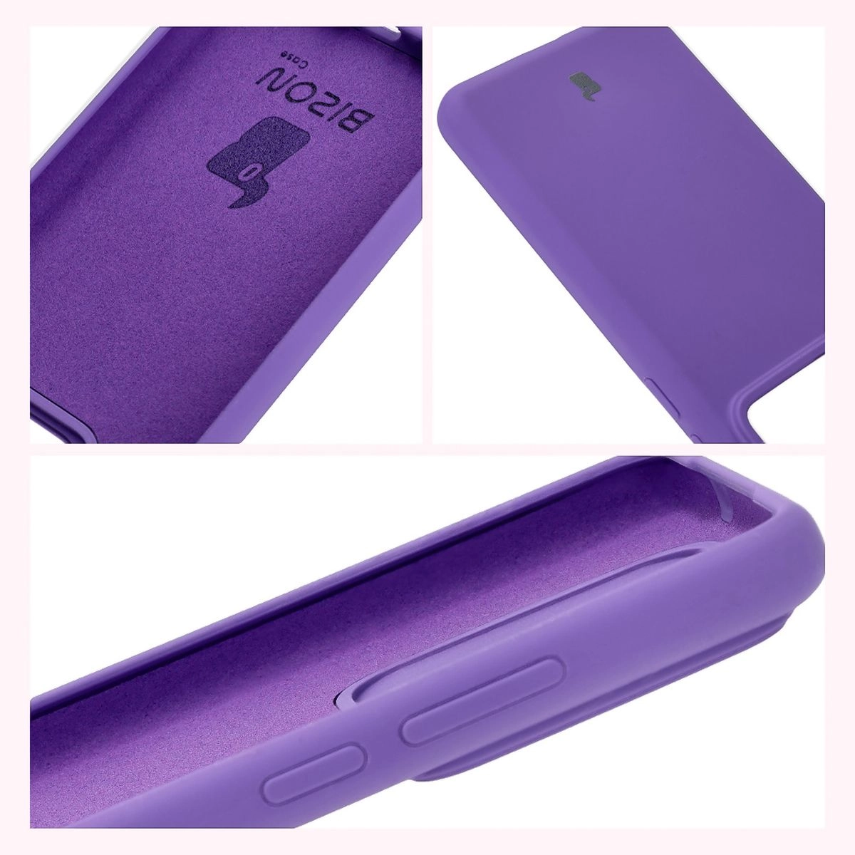 Etui Bizon Silikonowe Soft do Realme GT 7 Pro Fioletowy