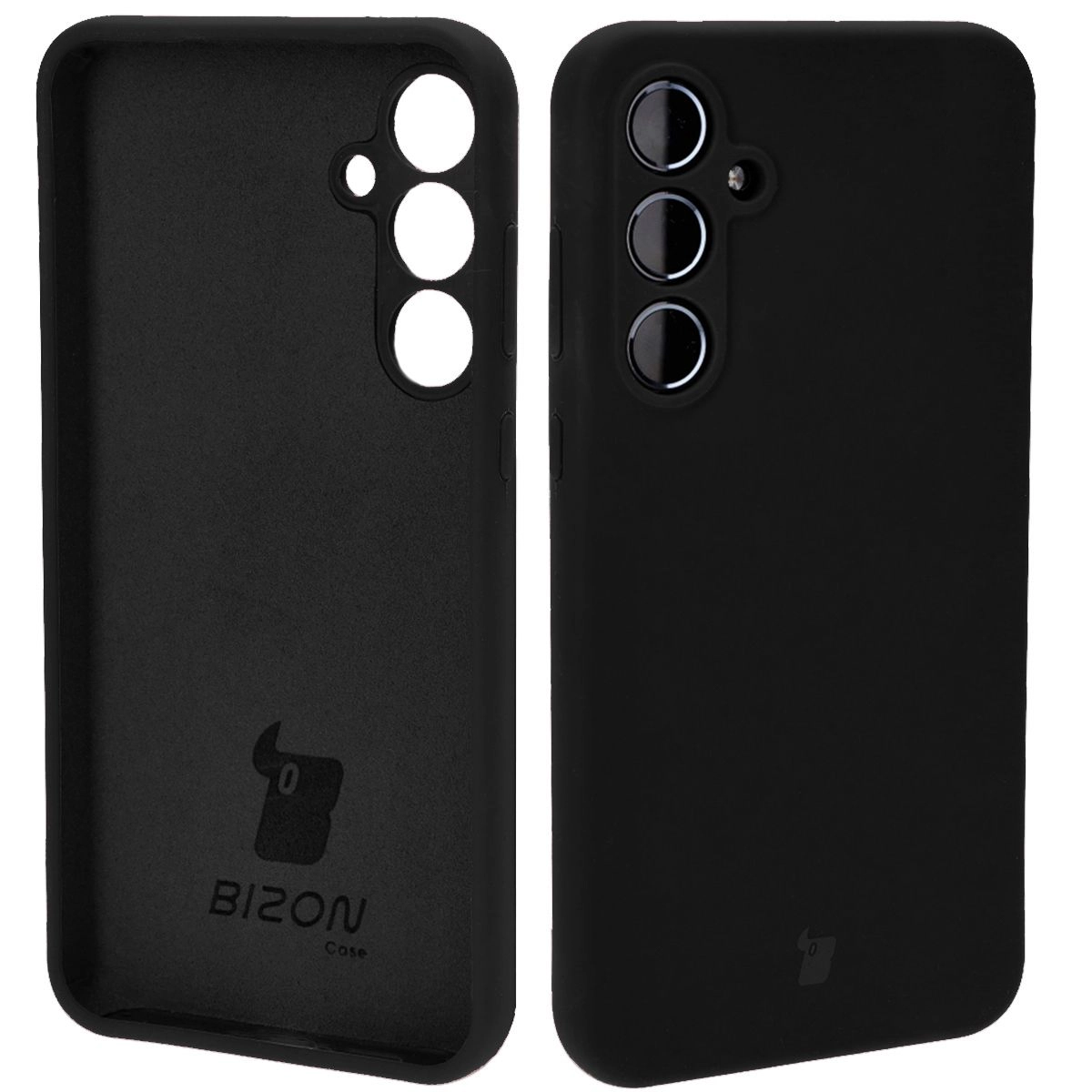 Etui Bizon Silikonowe Soft do Galaxy A35 5G Czarny