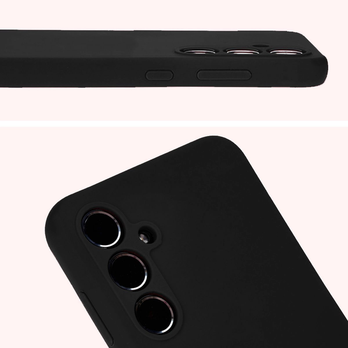 Etui Bizon Silikonowe Soft do Galaxy A35 5G Czarny