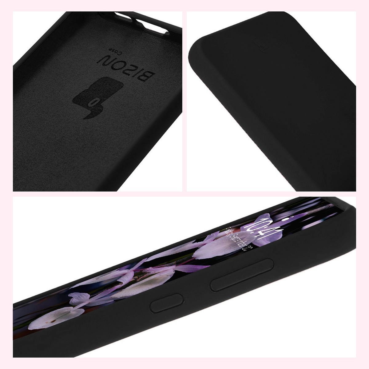 Etui Bizon Silikonowe Soft do Galaxy A35 5G Czarny