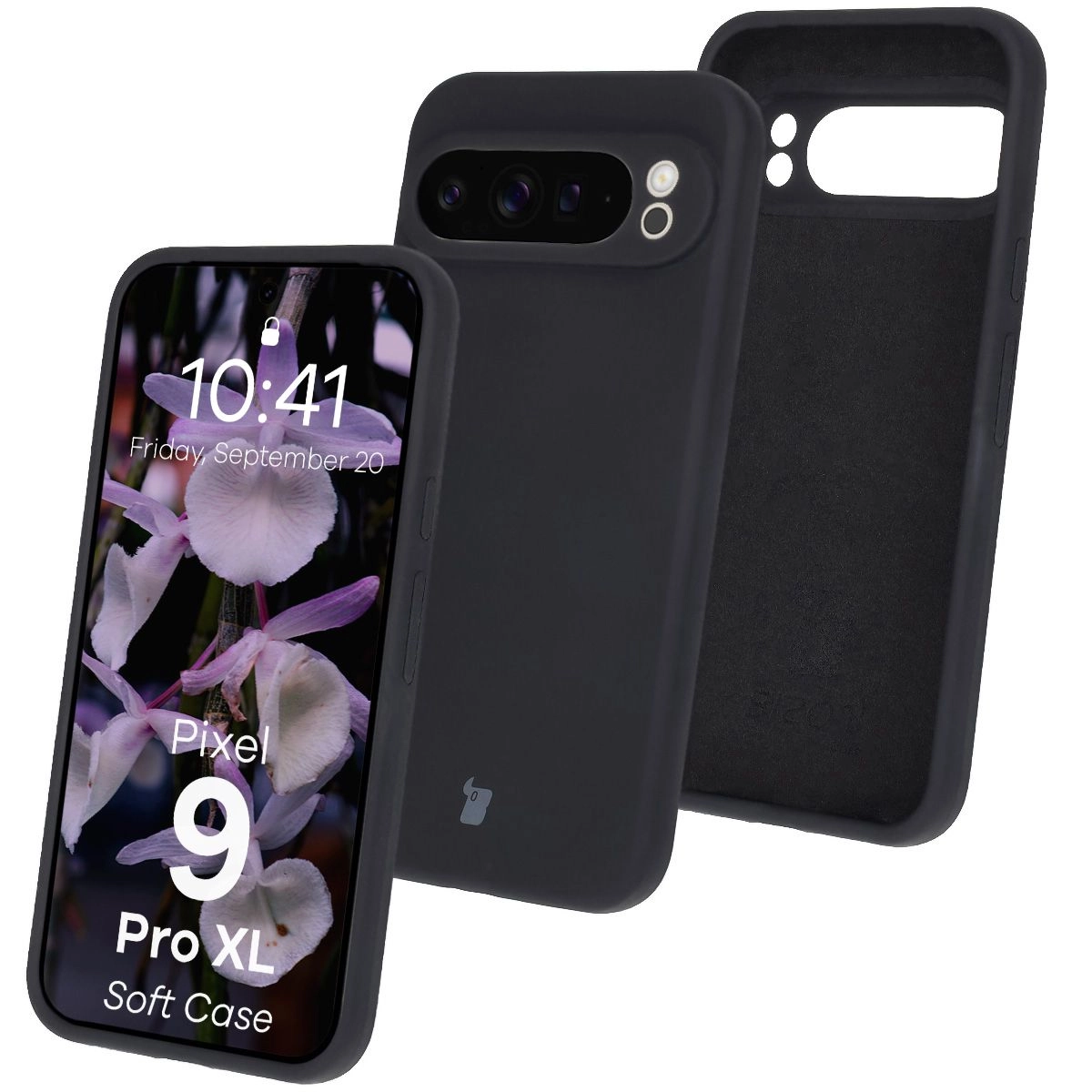 Etui Bizon Silikonowe Soft do Google Pixel 9 Pro XL Czarny